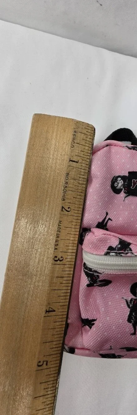 JanSport Disney Pixar Edna Mode Lil Break Mini Backpack Pouch Elastic Straps Pin